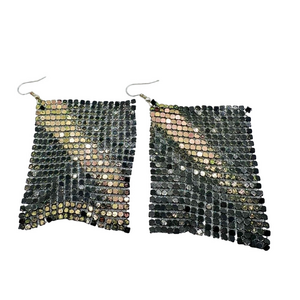 Sequin two tone shimmer earrings
